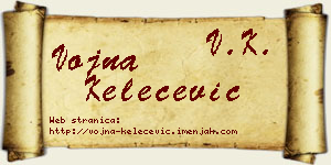 Vojna Kelečević vizit kartica